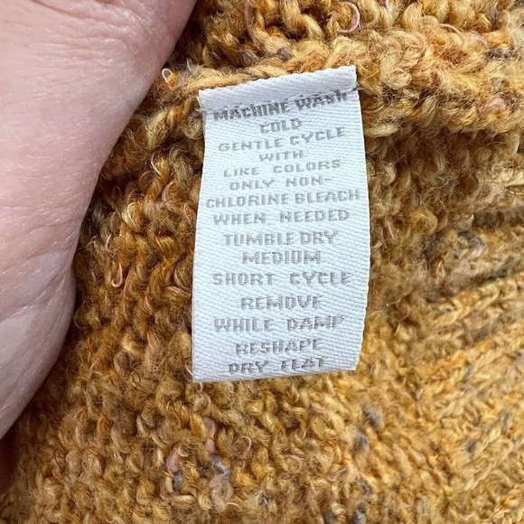 Charter Club‎ Dark Mustard Yellow Button Up Cardigan Sz S - Picture 6 of 7